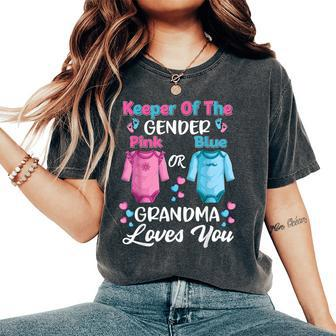 Gender Reveal Outfit Grandma To Be Party Announcement Women's Oversized Comfort T-Shirt - Monsterry