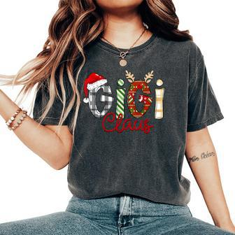 Gigi Clause Christmas Family Matching Xmas Pajamas Reindeer Women's Oversized Comfort T-Shirt - Monsterry DE