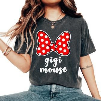 Gigi Mouse Family Vacation Bow Women's Oversized Comfort T-Shirt - Thegiftio UK