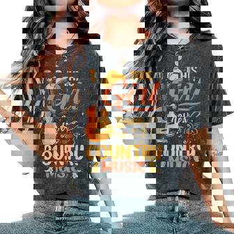 This Girl Loves Country Music Vintage Lover Western Women's Oversized Comfort T-Shirt - Thegiftio