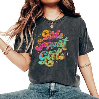 Girls Support Girls Emancipation Vintage Women's Oversized Comfort T-Shirt - Monsterry