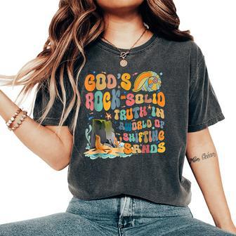 God's Rock Solid Breaker Rock Beach Vbs 2024 Christian Women's Oversized Comfort T-Shirt - Monsterry