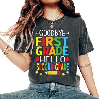 Goodbye First Grade Hello Second Grade Graduation 2024 Women's Oversized Comfort T-Shirt - Monsterry CA