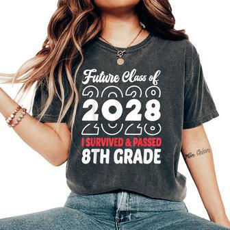 Graduation 2024 Future Class Of 2028 8Th Grade Women's Oversized Comfort T-Shirt - Seseable