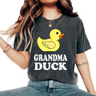 Grandma Duck Mama Rubber Duck Lover Women's Oversized Comfort T-Shirt - Monsterry CA