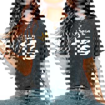 Happy 13Th Birthday Boy Girl King Crown Kid Year Thirn 13 Women's Oversized Comfort T-Shirt - Thegiftio UK
