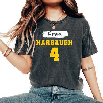 Harbaugh 4 Fall Season Women's Oversized Comfort T-Shirt - Thegiftio UK