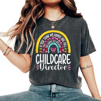 Heart Childcare Director Daycare Teacher Appreciation Women's Oversized Comfort T-Shirt - Seseable