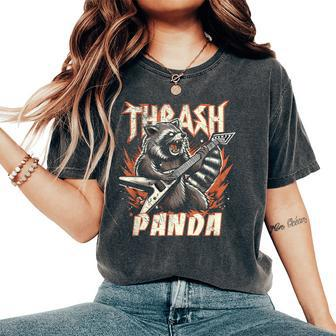 Heavy Metal Raccoon Trash Panda Women's Oversized Comfort T-Shirt - Thegiftio UK