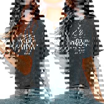 Hello Thirn Est 2011 13-Year-Old 13Th Birthday Girl Women's Oversized Comfort T-Shirt | Mazezy