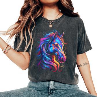 Horse For N Girls Beautiful Horse Graphic Women's Oversized Comfort T-Shirt - Monsterry AU