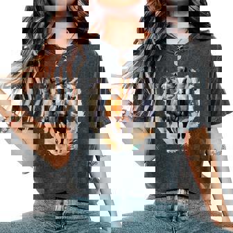Horses Collage Horse Lover Graphic For Boys Girls Women's Oversized Comfort T-Shirt - Thegiftio UK