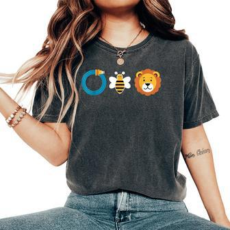 Hose Bee Lion Graphic Adult Humor Women's Oversized Comfort T-Shirt - Monsterry
