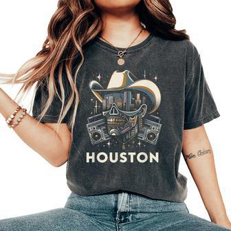 Houston Hip Hop Xs 6Xl Graphic Women's Oversized Comfort T-Shirt - Seseable