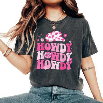 Howdy Southern Western Girl Country Rodeo Cowgirl Disco Women's Oversized Comfort T-Shirt | Mazezy UK