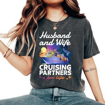 Husband And Wife Cruise 2024 Matching Couple Outfits Women's Oversized Comfort T-Shirt - Monsterry