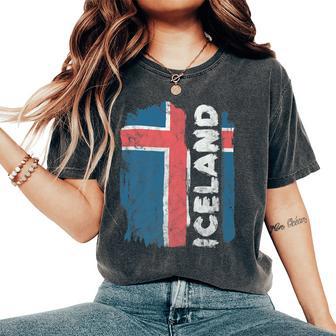 Iceland Proud Flag Icelandic Pride Women Women's Oversized Comfort T-Shirt - Monsterry AU