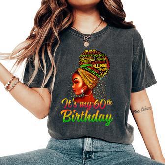 It's My 60Th Birthday 60 Year Old Girl Birthday Queen Women Women's Oversized Comfort T-Shirt - Thegiftio UK