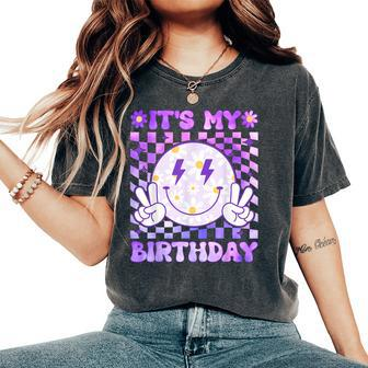 It's My Birthday Ns Girls Kid Birthday Party Women's Oversized Comfort T-Shirt - Seseable