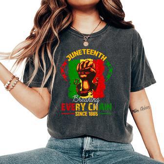 Junenth Breaking Every Chain Since 1865 Freedom Men Women's Oversized Comfort T-Shirt - Thegiftio UK