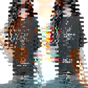 Junenth Celebrating Black Freedom June 19Th 1865 Women's Oversized Comfort T-Shirt - Thegiftio UK