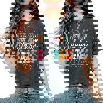 Just A Girl Who Loves Dance Cute Dancer Dancing Girl Women's Oversized Comfort T-Shirt | Mazezy