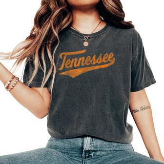 Kid Tennessee Tn Throwback Classic Women's Oversized Comfort T-Shirt - Thegiftio UK