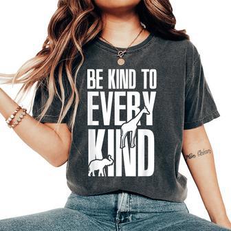 Be Kind To Every Kind Animal Lover Vegan Mp Women's Oversized Comfort T-Shirt - Monsterry UK