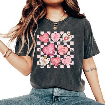 Labor And Delivery Nurse Hearts Candy Valentine's Day Women's Oversized Comfort T-Shirt | Mazezy UK