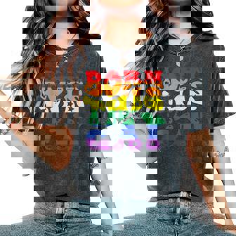 Lgbtq Gay Pride Rainbow Born This Gay Women's Oversized Comfort T-Shirt - Thegiftio UK