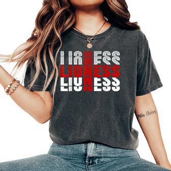 Lioness & England Flag For & Girls Lionesses Women's Oversized Comfort T-Shirt - Thegiftio UK