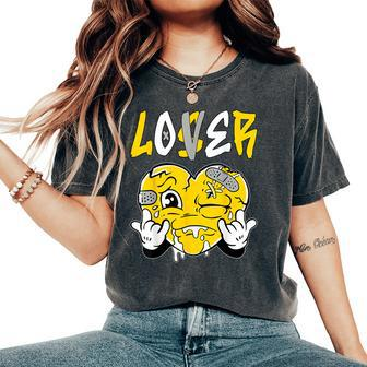 Loser Lover Drip Heart Yellow Matching Outfit Women Women's Oversized Comfort T-Shirt - Thegiftio UK