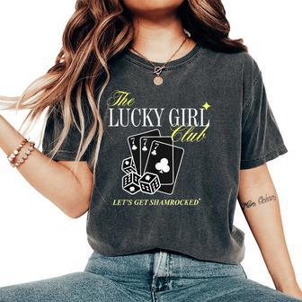 The Lucky Girl Club Let’S Get Shamrocked Women's Oversized Comfort T-Shirt - Monsterry UK