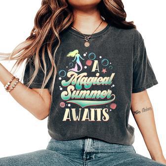 A Magical Summer Awaits Mermaid Beach Women's Oversized Comfort T-Shirt - Monsterry UK