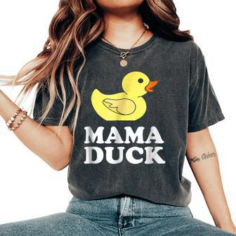 Mama Duck Mother Bird Women's Oversized Comfort T-Shirt - Monsterry