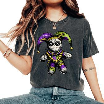 Mardi Gras Witch Doctor Goth Voodoo Doll Costume Women's Oversized Comfort T-Shirt - Seseable