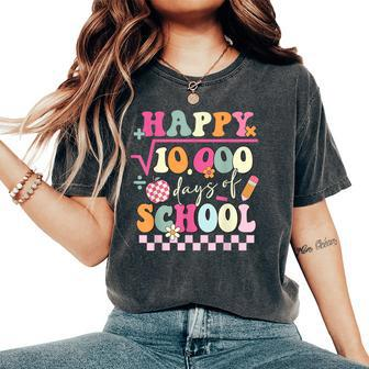 Math Formula 100 Days Of School Teacher 100Th Day Of School Women's Oversized Comfort T-Shirt | Mazezy