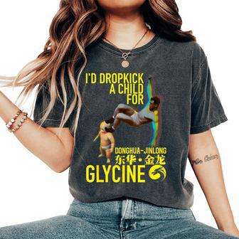 Meme Donghua Jinlong Industrial Grade Glycine Women's Oversized Comfort T-Shirt | Mazezy
