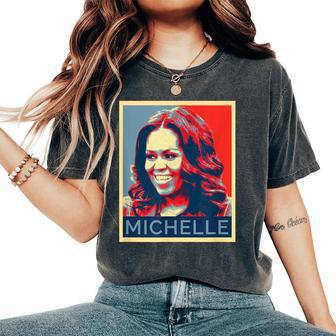 Michelle Obama Black Black History Month Women's Oversized Comfort T-Shirt - Seseable