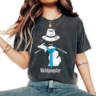 Michigan Great Lakes Lover Summer Michigangster Women's Oversized Comfort T-Shirt - Monsterry