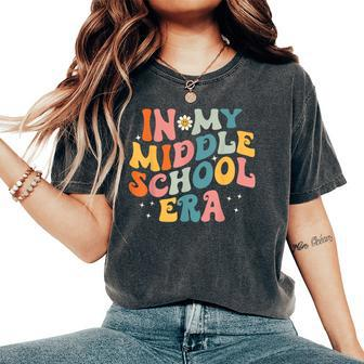 In My Middle School Era Back To School Outfits For Teacher Women's Oversized Comfort T-Shirt - Seseable