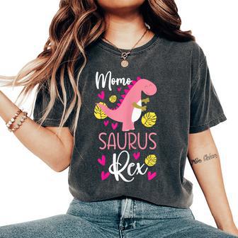 Momosaurus Rex Dinosaur Family Matching Birthday Girls Women's Oversized Comfort T-Shirt - Thegiftio UK