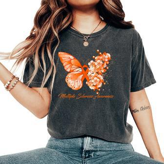 Multiple Sclerosis Awareness Butterflies Men Women's Oversized Comfort T-Shirt | Mazezy