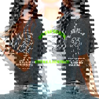 Mushroom Cloud Artificial Intelligence Women's Oversized Comfort T-Shirt - Thegiftio