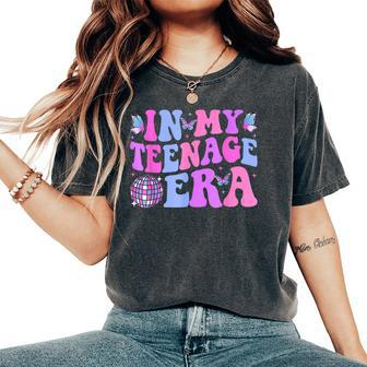 In My Nage Era Groovy Nager 13Th Birthday 13 Years Women's Oversized Comfort T-Shirt - Seseable