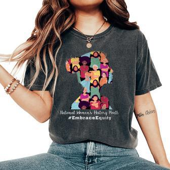 National Women's History Month 2024 History Month Women's Oversized Comfort T-Shirt | Mazezy