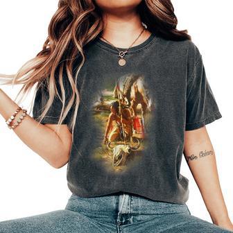 Native American Indian Tribe Tribal Dreamcatcher Indian Land Women's Oversized Comfort T-Shirt - Thegiftio UK
