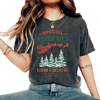 North Pole Baby Team Christmas Labor And Delivery Nurse L&D Women's Oversized Comfort T-Shirt - Monsterry DE