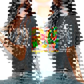 Nurse Rn Nurse Junenth Tie Dye Rn Black History Month Women's Oversized Comfort T-Shirt | Mazezy