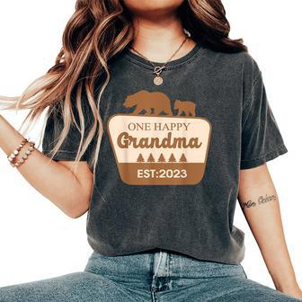 One Happy Grandma Happy Camper Matching Family Birthday Women's Oversized Comfort T-Shirt - Thegiftio UK
